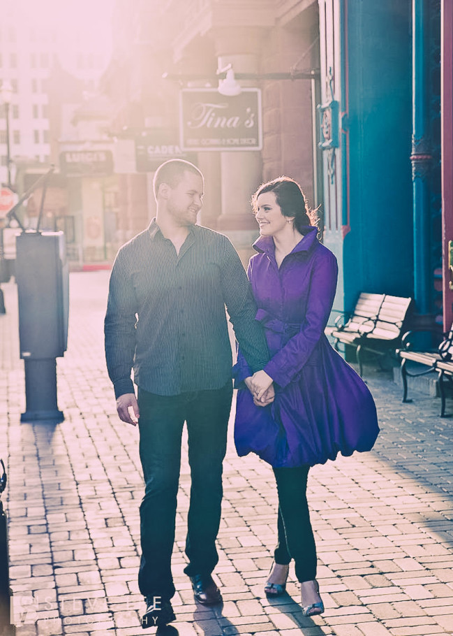 galveston engagement portrait session on the strand by steve lee photography