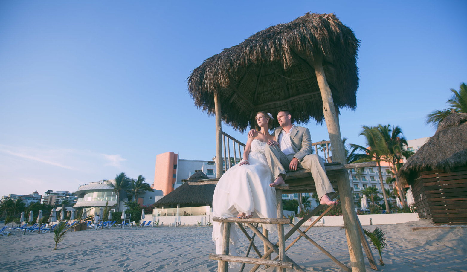 puerto vallarta mexico wedding by steve lee photography bride and groom hut