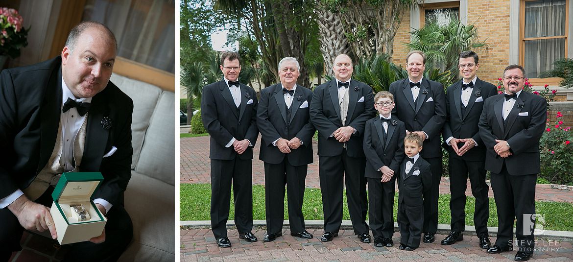 houston wedding steve lee photography la colombe d'or groomsmen