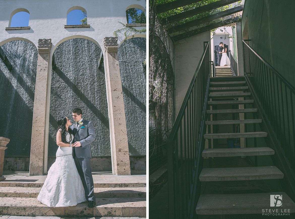 JANNEY Houston Wedding at the Bell Tower on 34th bride grooom portrait by Steve Lee Photography