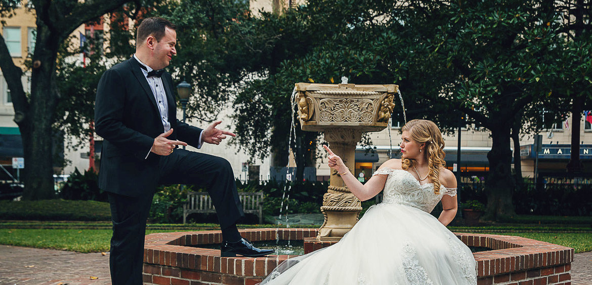 WYATT Houston Wedding at Christ Church Cathedral post wedding portrait by Steve Lee Photography