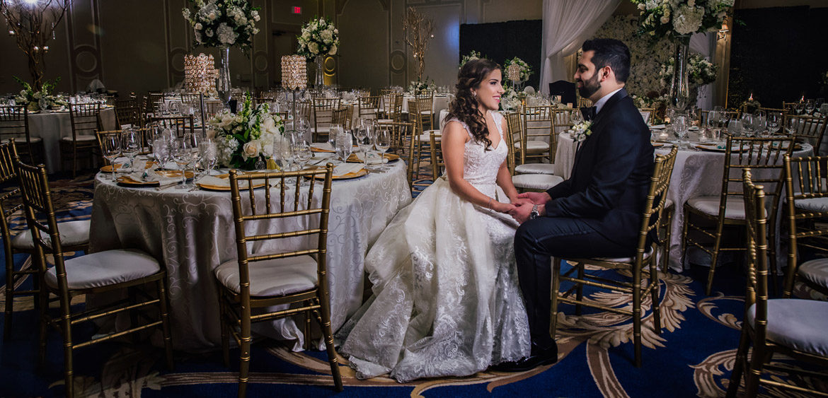 abdullah wedding creative portrait by grand ballroom at houstonian hotel by steve lee photography