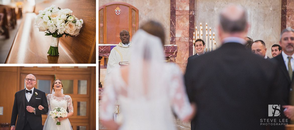 Nieto houston wedding at co-cathedral ceremony first look by steve lee photography