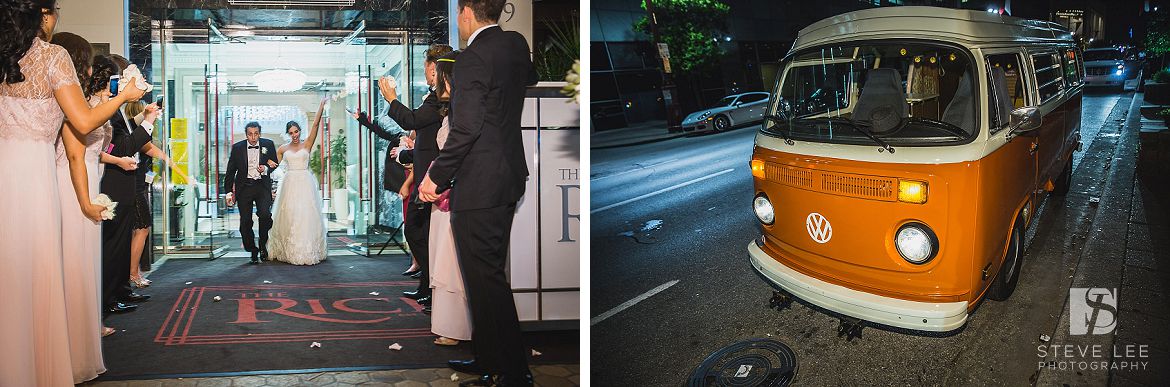 Nieto houston wedding exit at crystal ballroom by steve lee photography