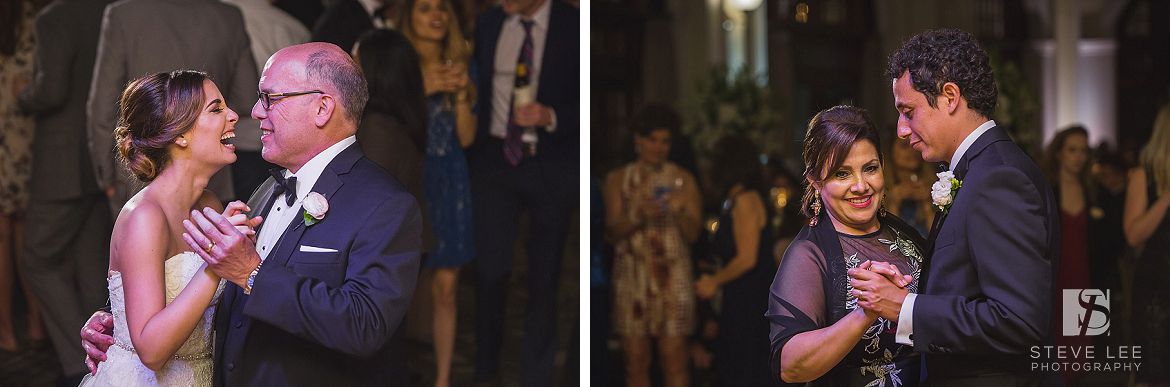 Nieto houston wedding parent dance at crystal ballroom by steve lee photography